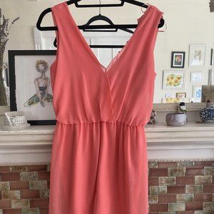 Zara Coral Mini Dress